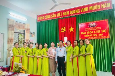 Đại hội chi bộ trường mầm non Tịnh Giang nhiệm kỳ 2025-2027